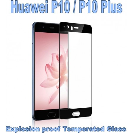 Pellicola Vetro Temperato Full per Huawei P10 Nera