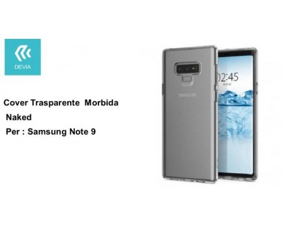 Custodia protettiva morbida per Samsung Note 9 trasparente
