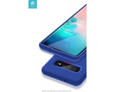 Cover Protezione per Samsung S10e in Silicone Morbido Blu