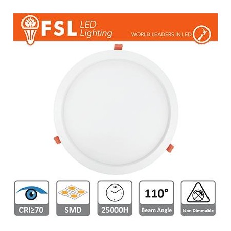 Downlight LED IP20 9W 4000K 600LM 110° FORO:135mm