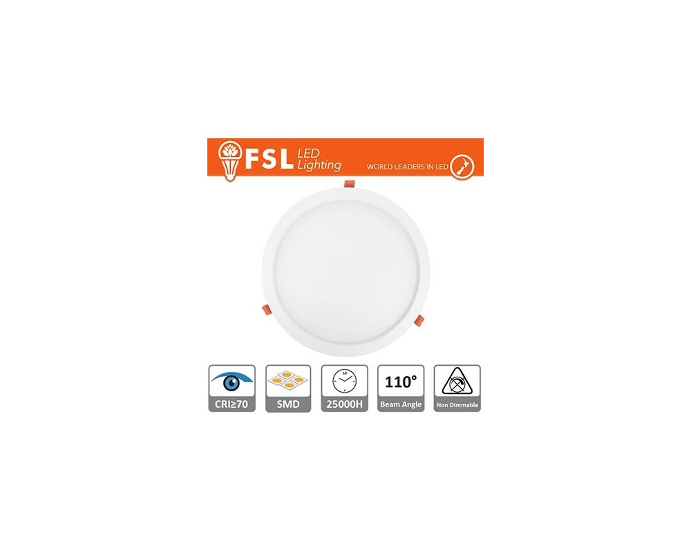 Downlight LED IP20 15W 3000K 1050LM 110° FORO:180mm